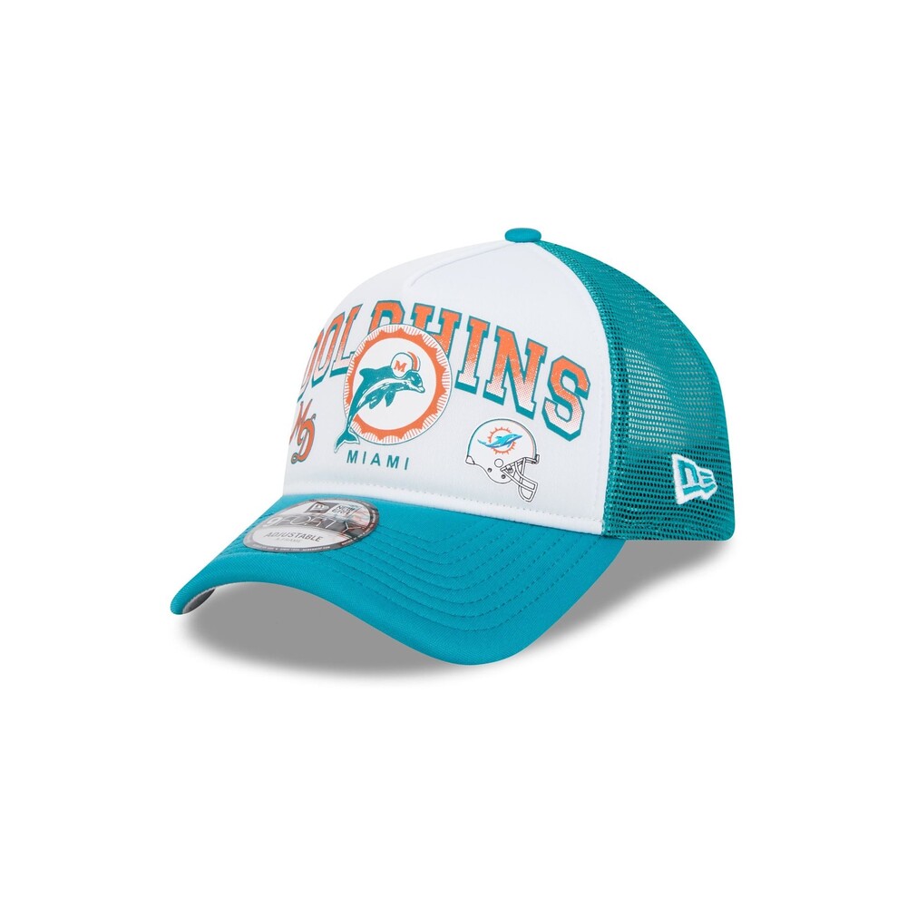 New Era Miami Dolphins Sport Classics 9FORTY A-Frame Trucker Hat - One Size
